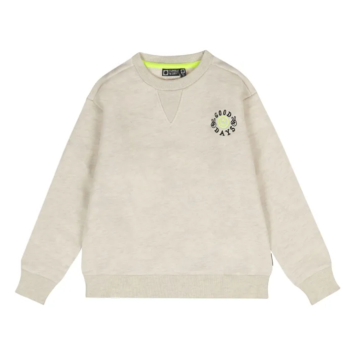 Sweat Deck Coton Bio | Blanc cassé- Image produit n°0