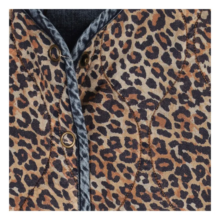 Gilet Sans Manches Demain Léopard | Marron- Image produit n°4