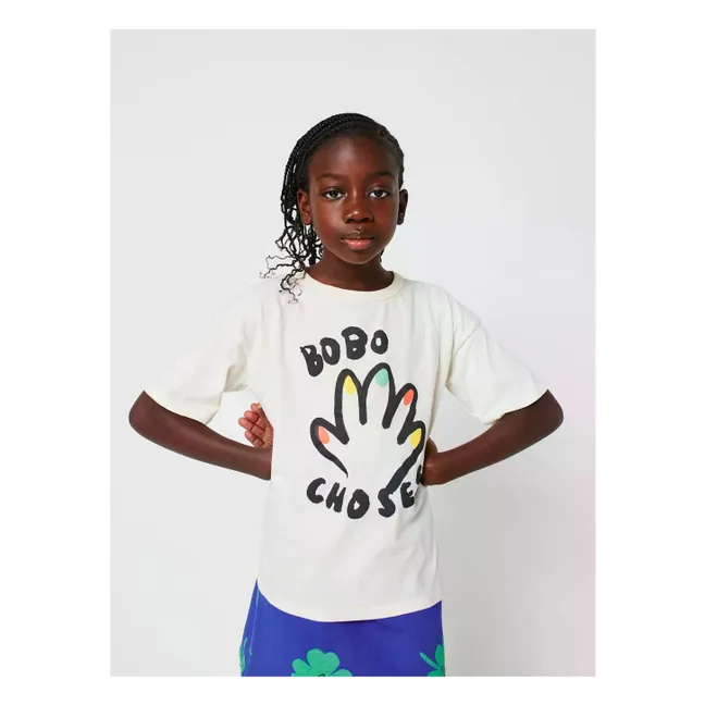 T-shirt High Five Coton Bio | Ecru