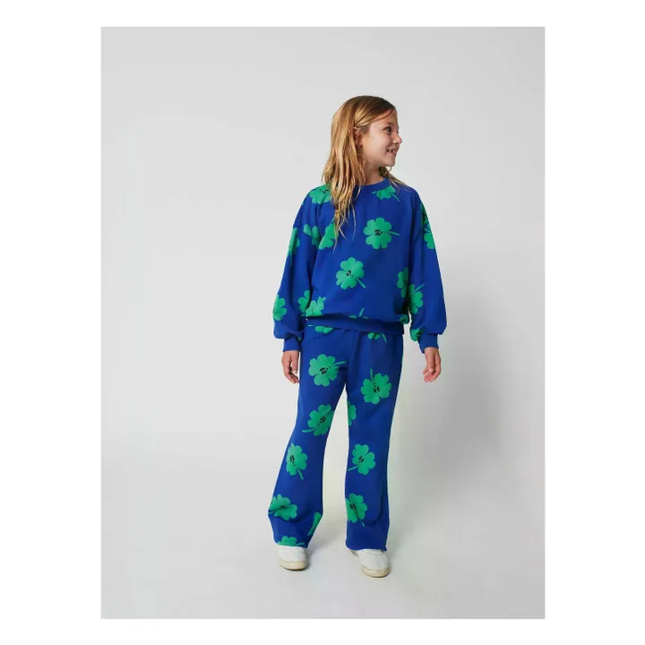 Jogger de algodón ecológico Trèfles | Azul- Imagen del producto n°4