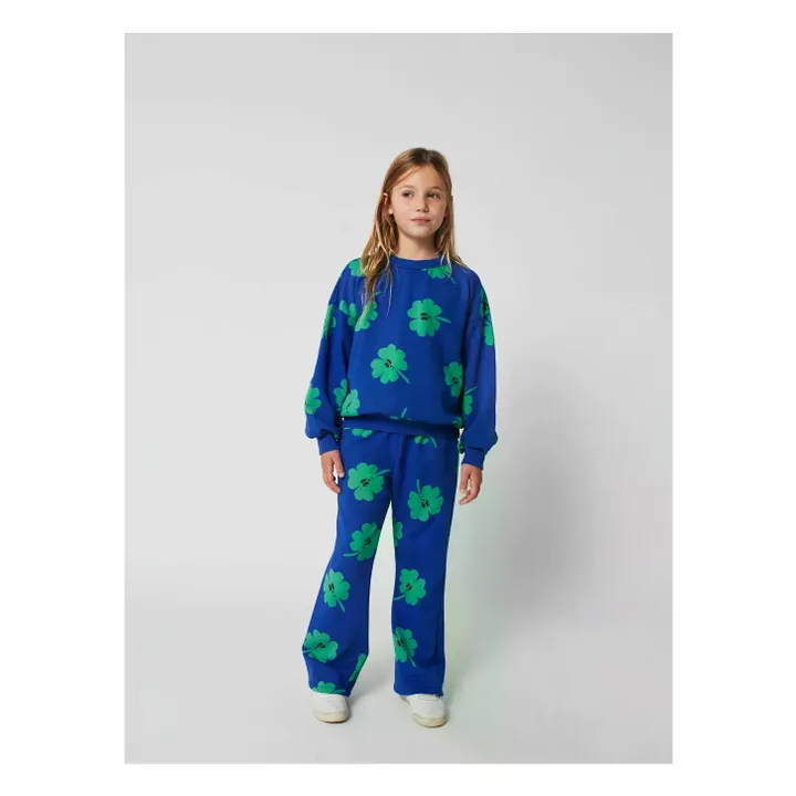 Jogger de algodón ecológico Trèfles | Azul- Imagen del producto n°2