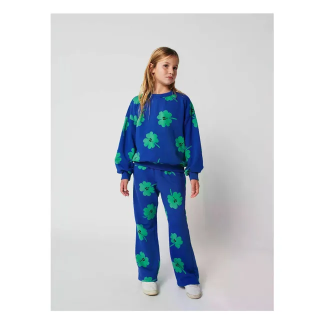 Jogger de algodón ecológico Trèfles | Azul