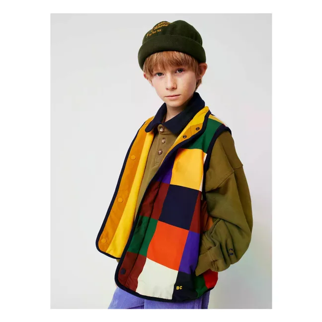 Veste Sans Manches Réversible Fibres Recyclées | Jaune