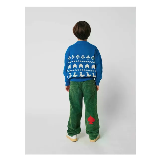 Pull Ferme Coton Bio | Bleu