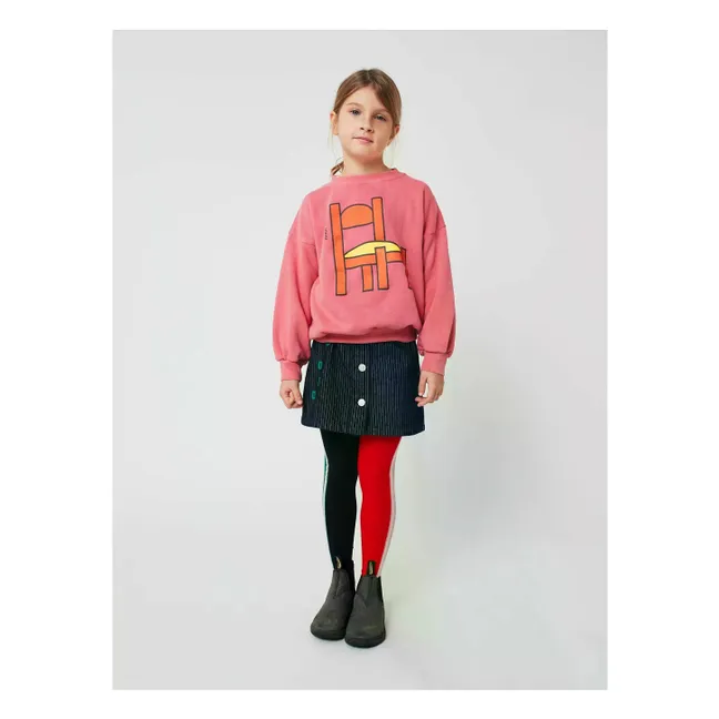 Striped Jean Skirt Organic Cotton | Navy blue