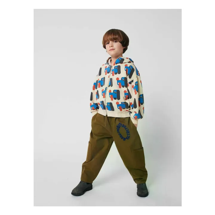 Sudadera con capucha Perros Algodón orgánico | Beige- Imagen del producto n°2