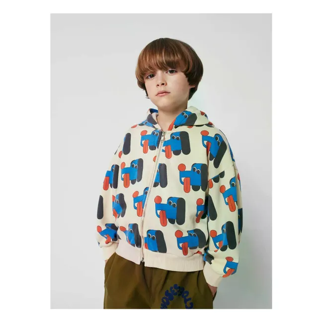 Sudadera con capucha Perros Algodón orgánico | Beige