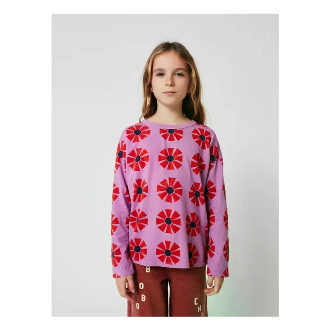 T-shirt Kaleidoscope Coton Bio | 	Lilas