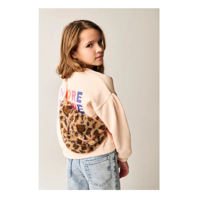 Sudadera Amore de algodón orgánico | Rosa empolvado