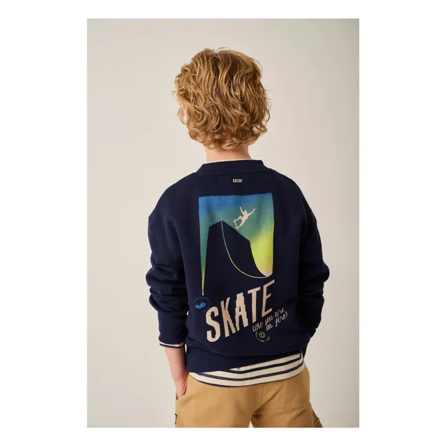 Sweat Heelflip Coton Bio | Bleu nuit