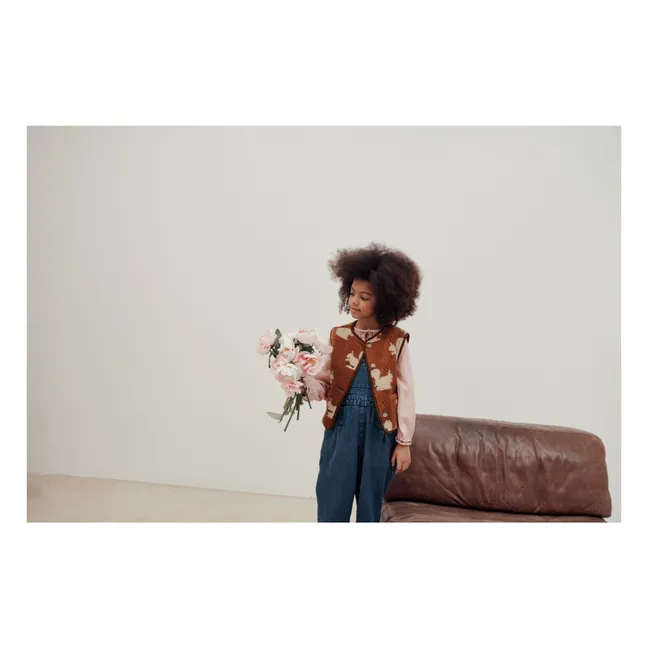 Giacca senza maniche Sherpa Squirrels | Marrone