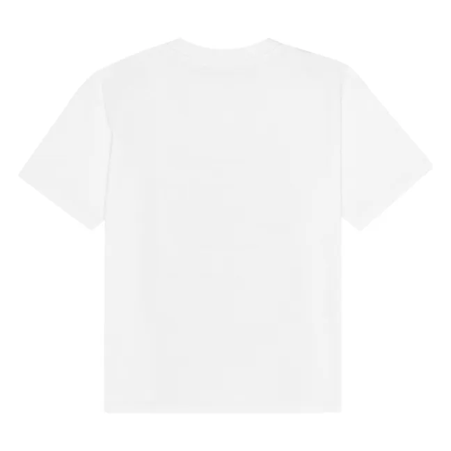 T-shirt Nanna Chat Coton Bio | Blanc