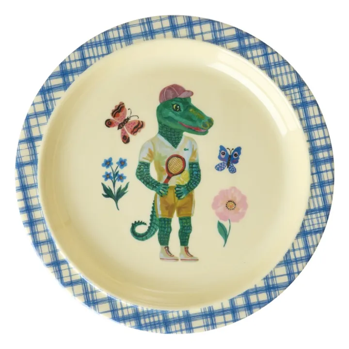 Assiette en mélamine - Rice x Nathalie Lété | Rose- Image produit n°0