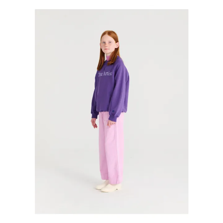 Sweat N°1 Coton Bio | Violet- Image produit n°2