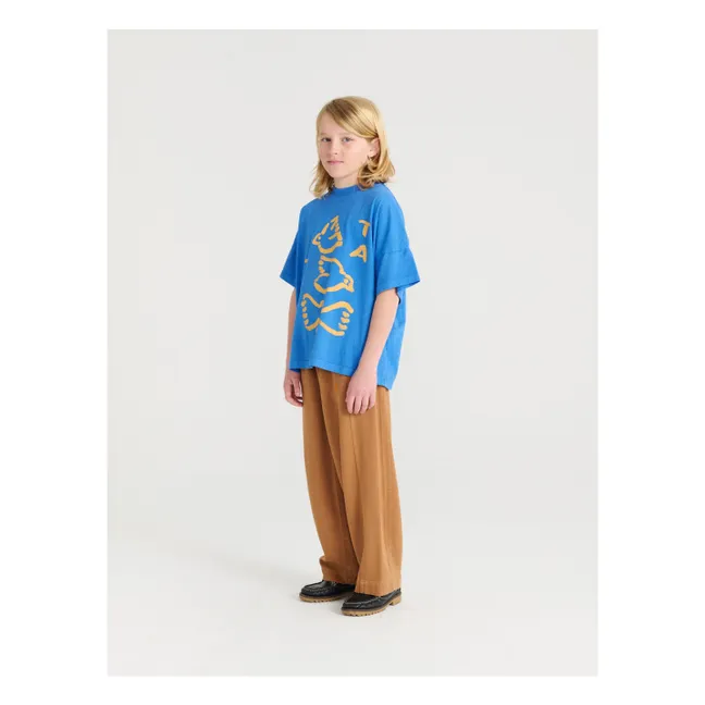 T-shirt N°17 Coton Bio | Bleu