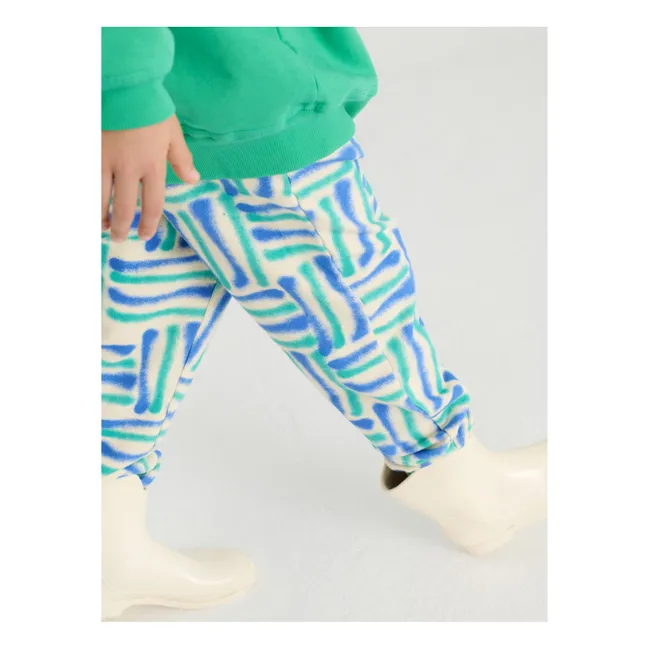 Jogger de algodón orgánico en aerosol | Azul