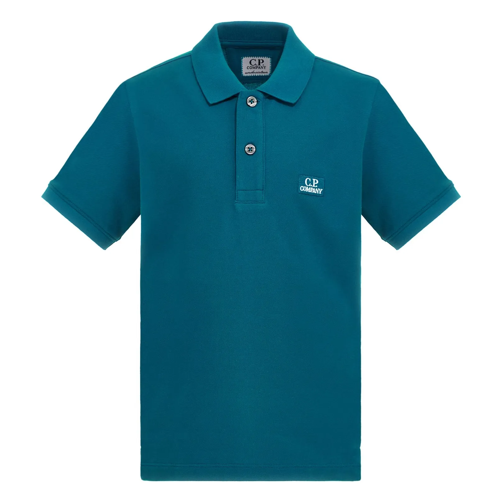 C.p. Company Peacock Blue Polo Logo