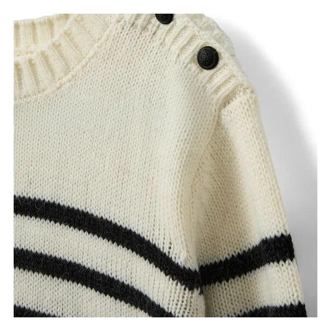 Tildasy Striped Sweater | White