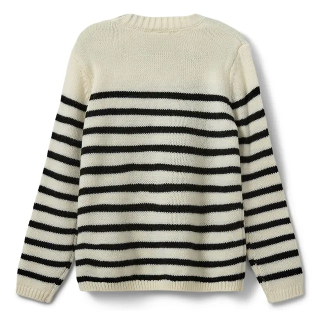 Tildasy Striped Sweater | White