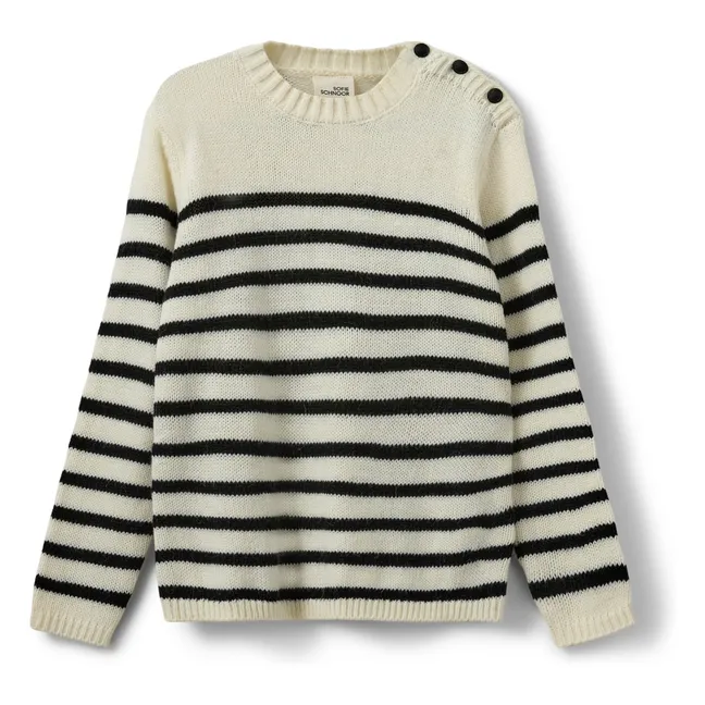 Tildasy Striped Sweater | White