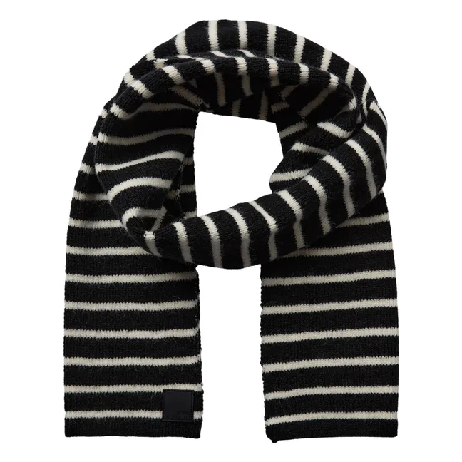 Bufanda de rayas Lailasy | Negro