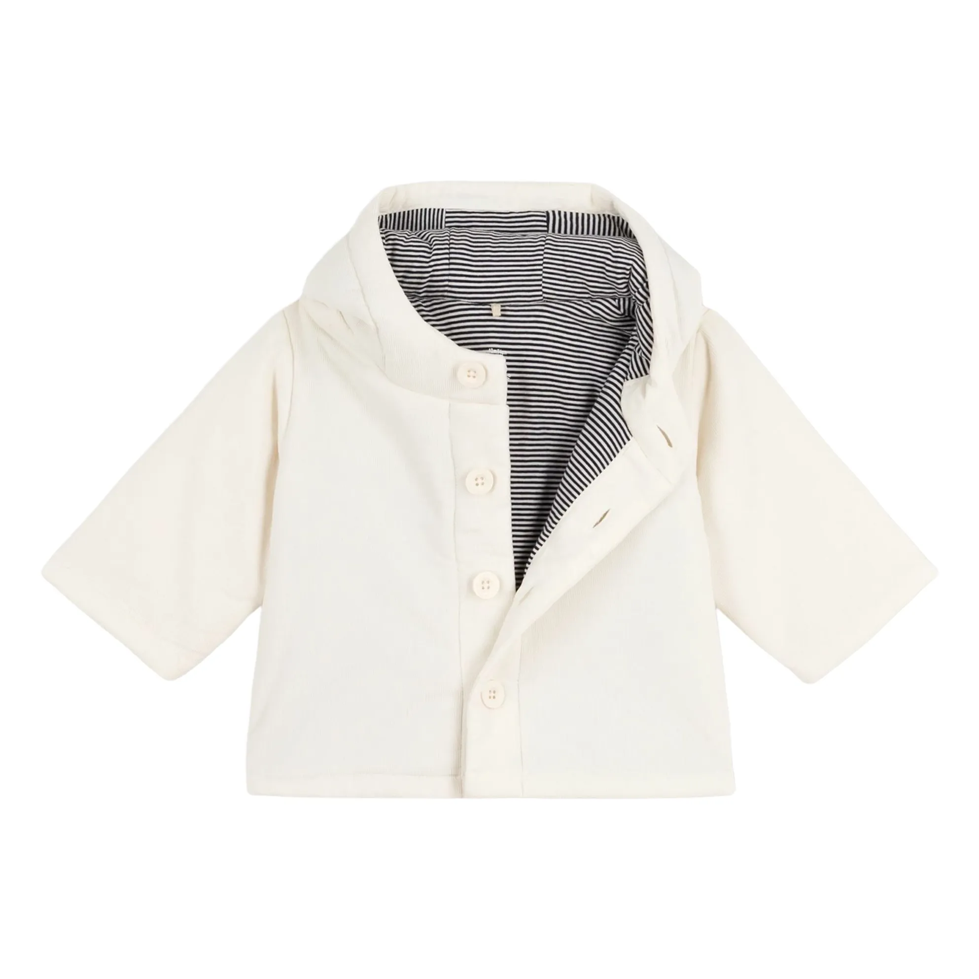 Veste Velours Côtelée | Ecru- Image produit n°1