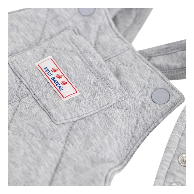 Salopette Molletonnée | Gris chiné