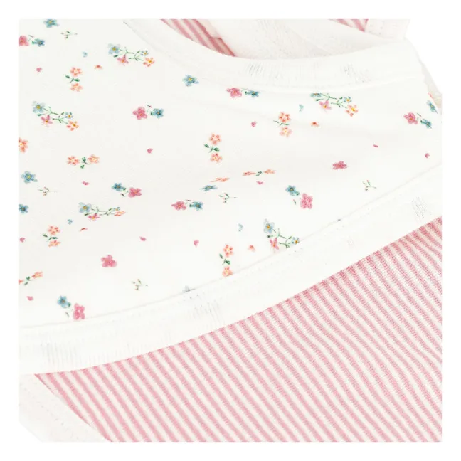 Lot 2 Bavoirs Fleuris | Ecru