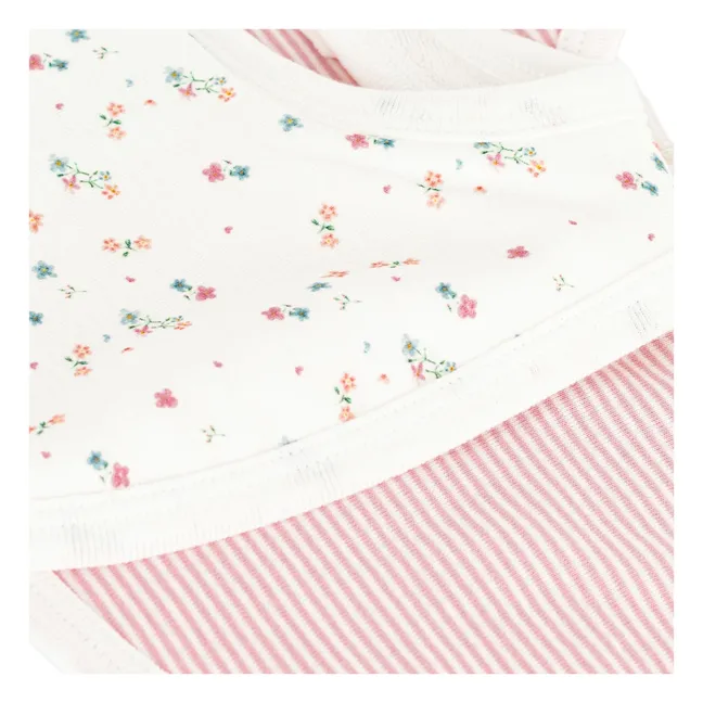 Lote 2 Baberos de flores | Crudo