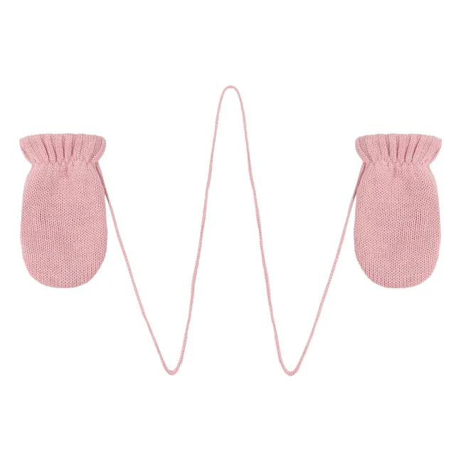 Manoplas de punto | Rosa