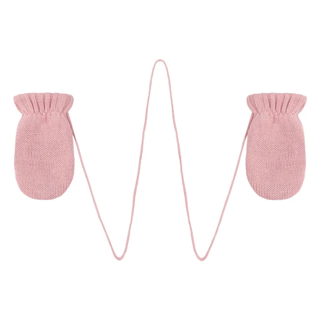 Moufles Tricot | Rose