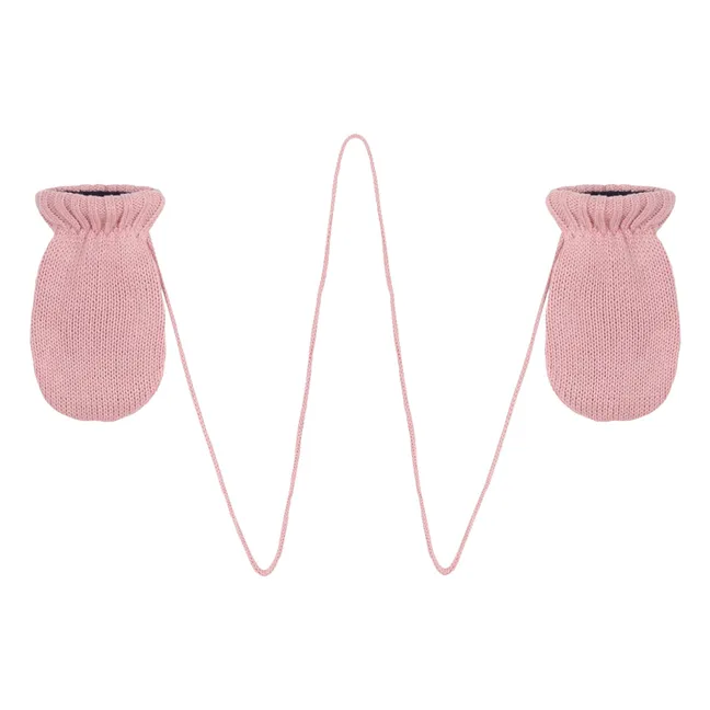 Manoplas de punto | Rosa