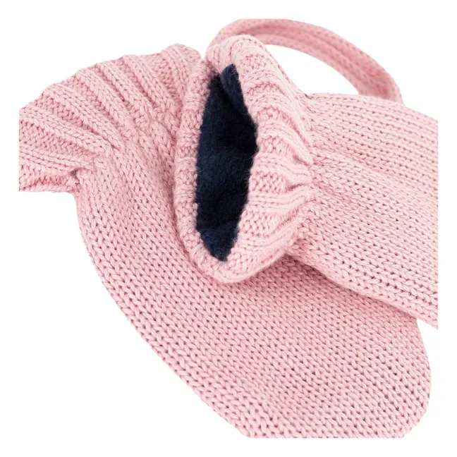 Manoplas de punto | Rosa