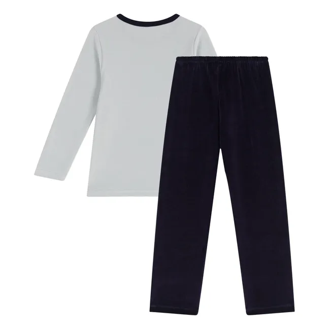 Pyjama Ours Coton Bio | Bleu