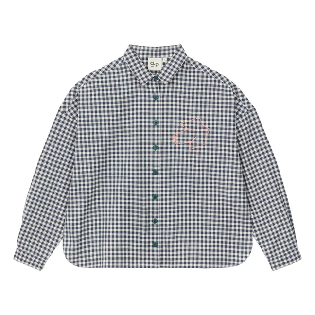 Chemise Gastonette Vichy Coton Bio | Vert