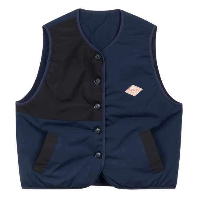 Veste Sans Manches Réversible Georgina | Bleu marine
