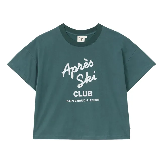 T-shirt in cotone organico della Georgia | Verde foresta