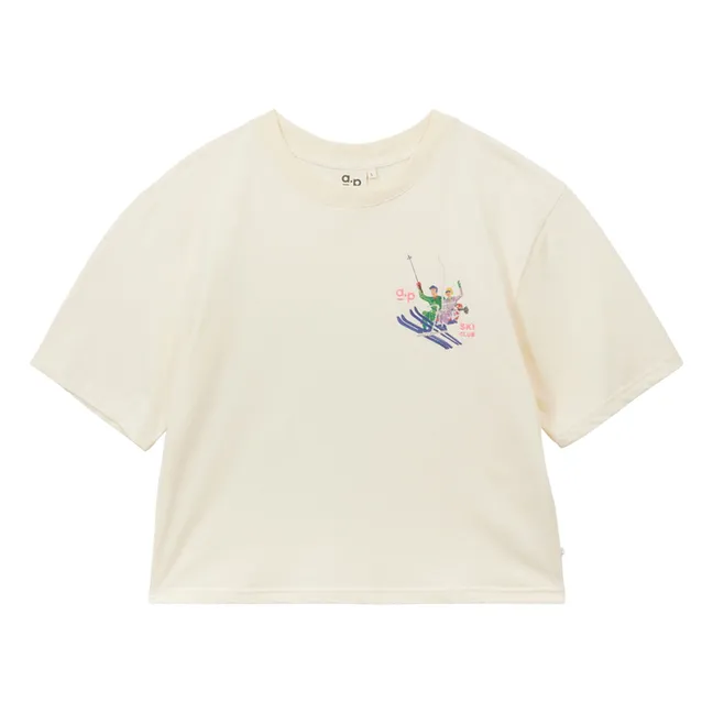 Camiseta Gaia de algodón ecológico | Crudo