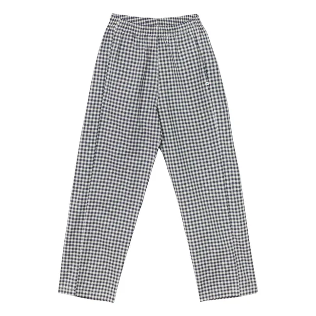 Pantalon Gwenda Vichy Coton Bio | Vert