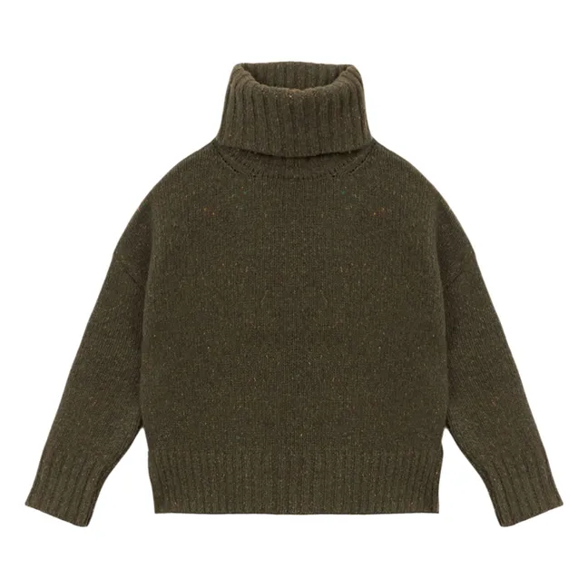 Pull Genievre Laine | Vert kaki