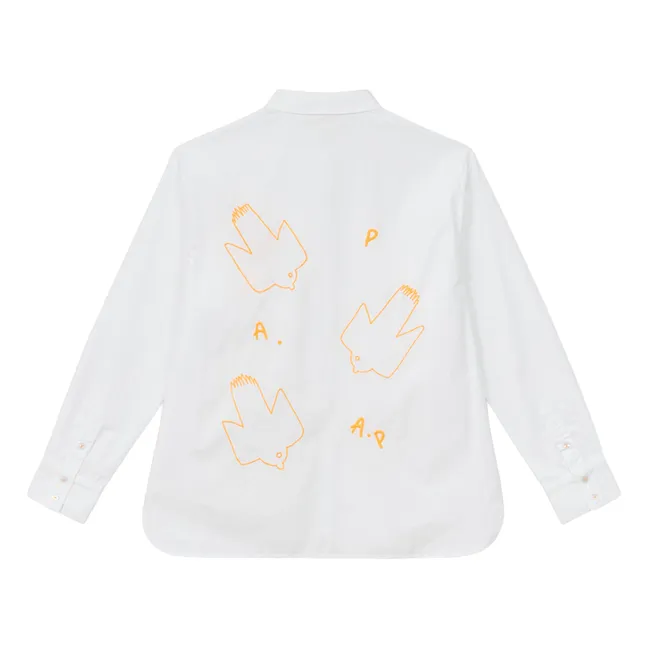 Chemise Gizelle Popeline de Coton | Blanc