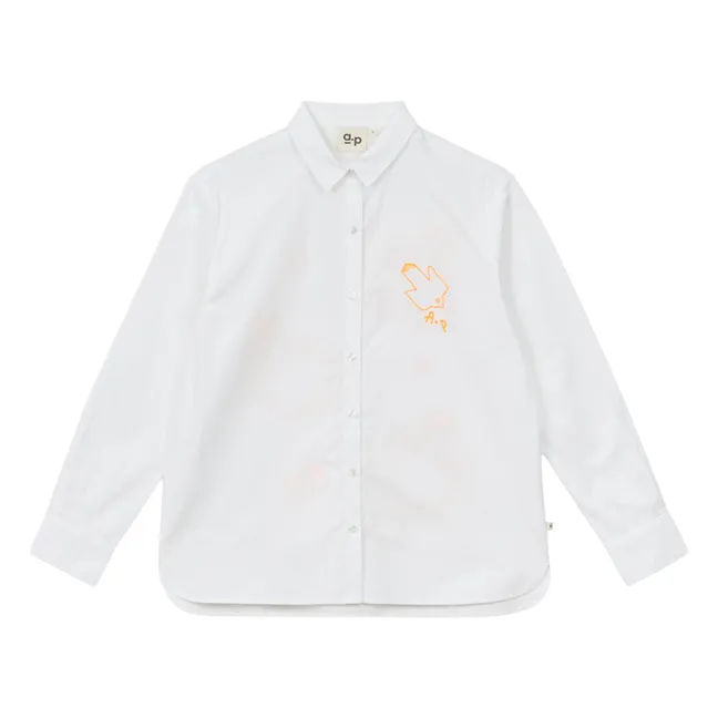 Chemise Gizelle Popeline de Coton | Blanc