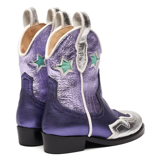 Bottes Cowboy Litchy | Violet