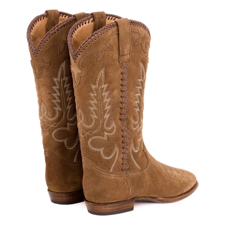 Botas de ante Midnight Western | Camel- Imagen del producto n°2