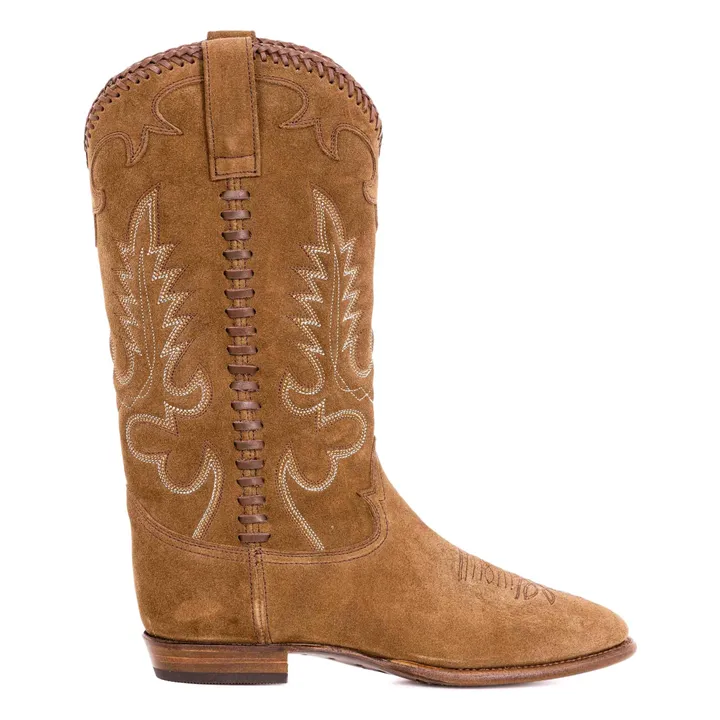 Botas de ante Midnight Western | Camel- Imagen del producto n°0
