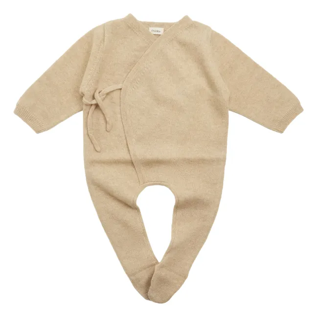 Babygrow Organic Cashmere Jumpsuit | Caramel