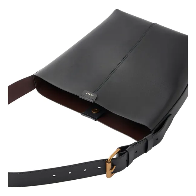 Tasche Saudade Mini Cuir Bicolore | Stahl