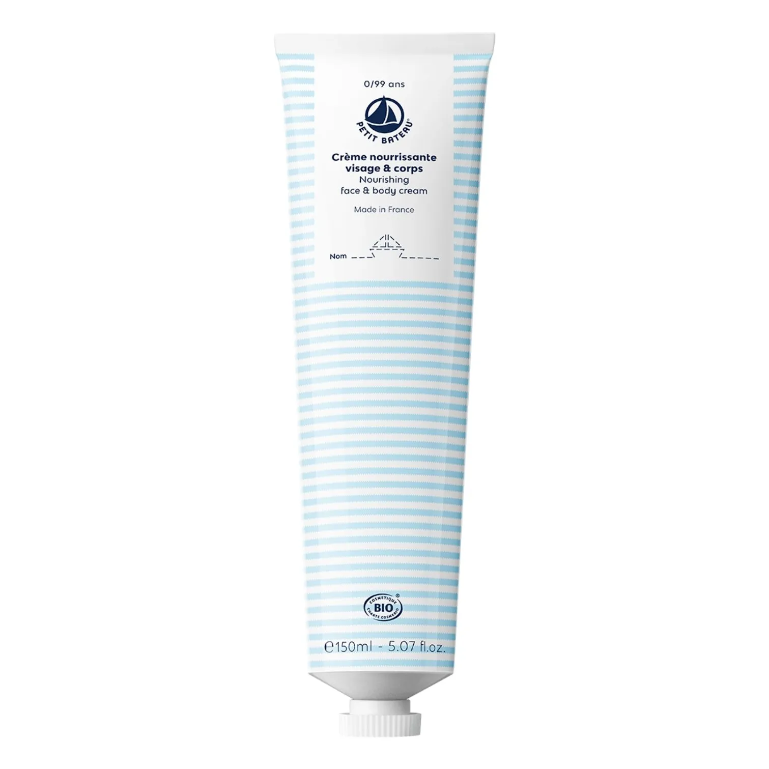 Petit Bateau Untinted Nourishing Face & Body Cream - 150 Ml