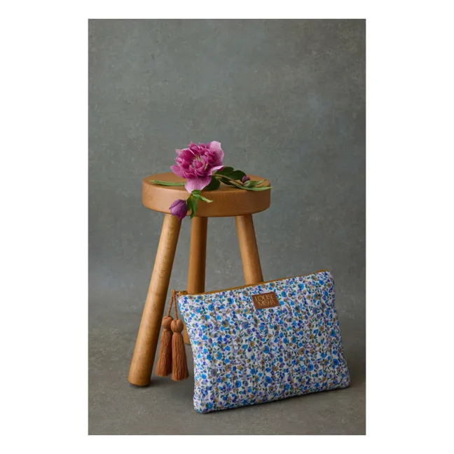 Domina Aster Valley Clutch Bag aus Bio-Baumwolle - Damen-Kollektion | Blau