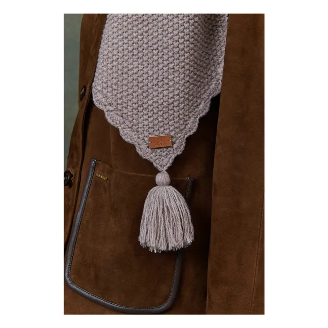 Echarpe Pompon - Collection Femme | Beige